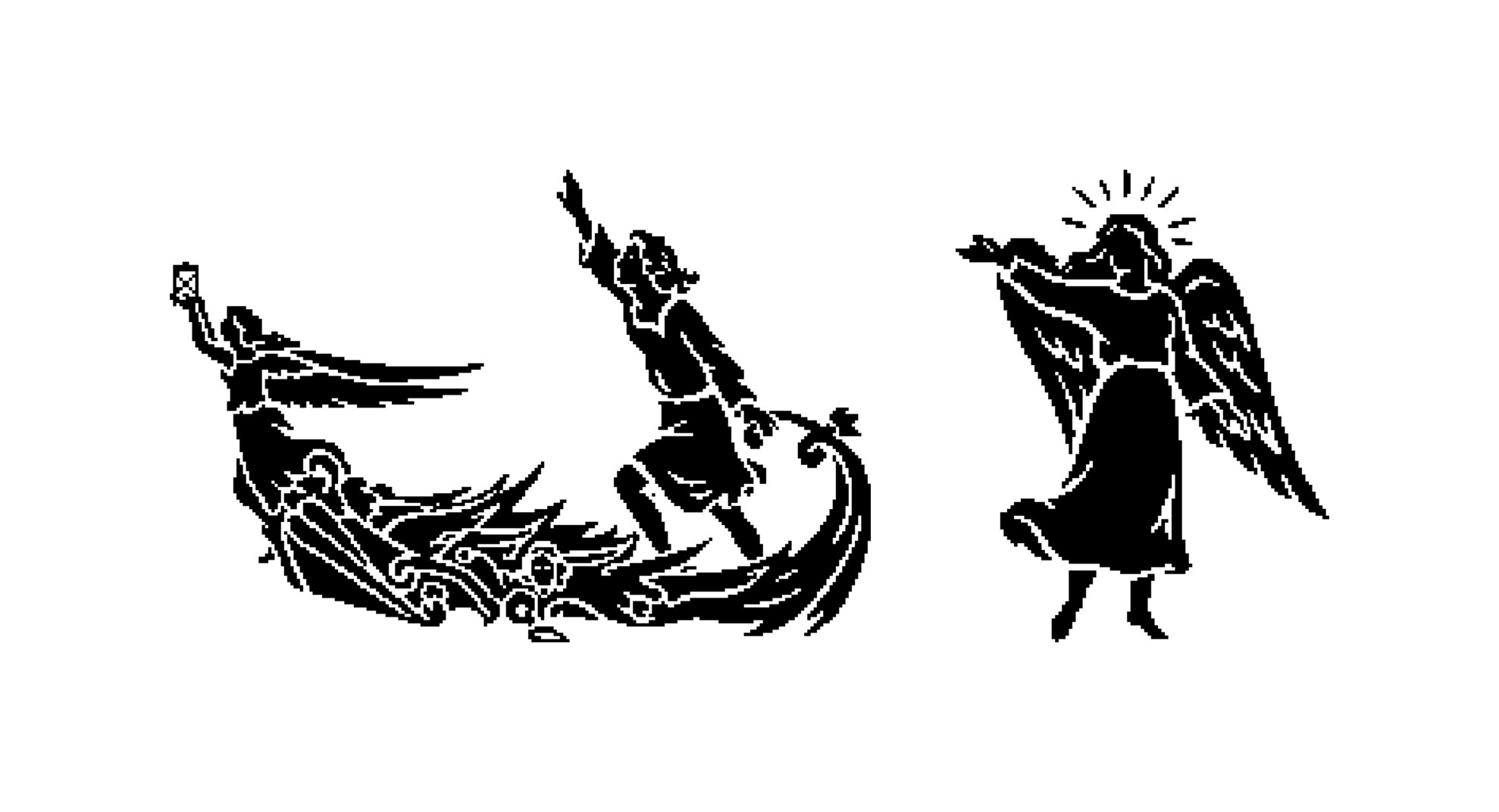 Marziale logos, black on white